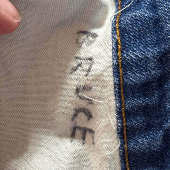 Vintage Levi's 517 Jeans Size 30x31 Flare USA Made 80s Whisker Fade Orange Tab - Picture 12 of 14